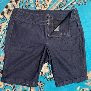 Maurices Dark Blue Jean Shorts